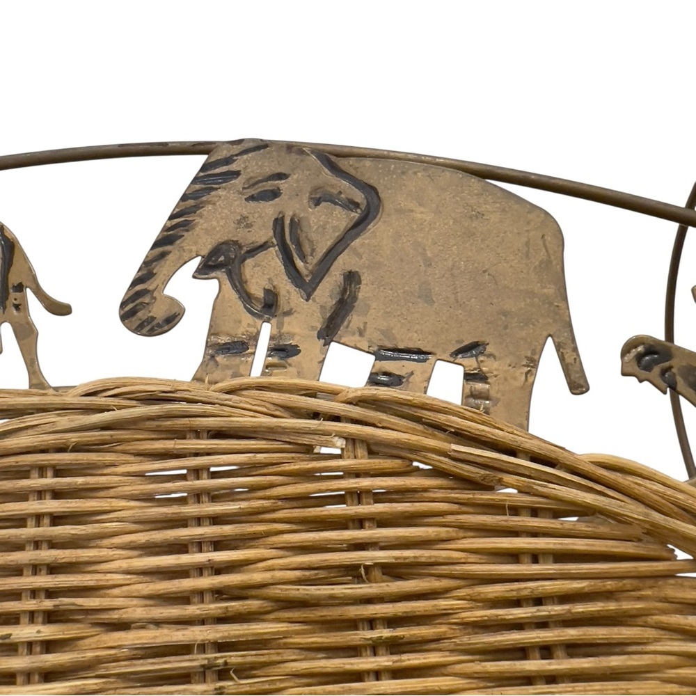 Vintage Wicker Safari Magazine Rack - Picture 10 of 16